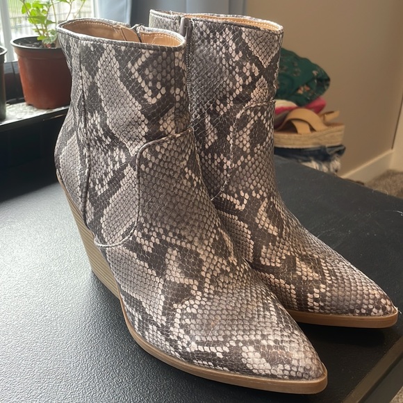 COPY - Snake skin bootie from Express - Picture 2 of 3